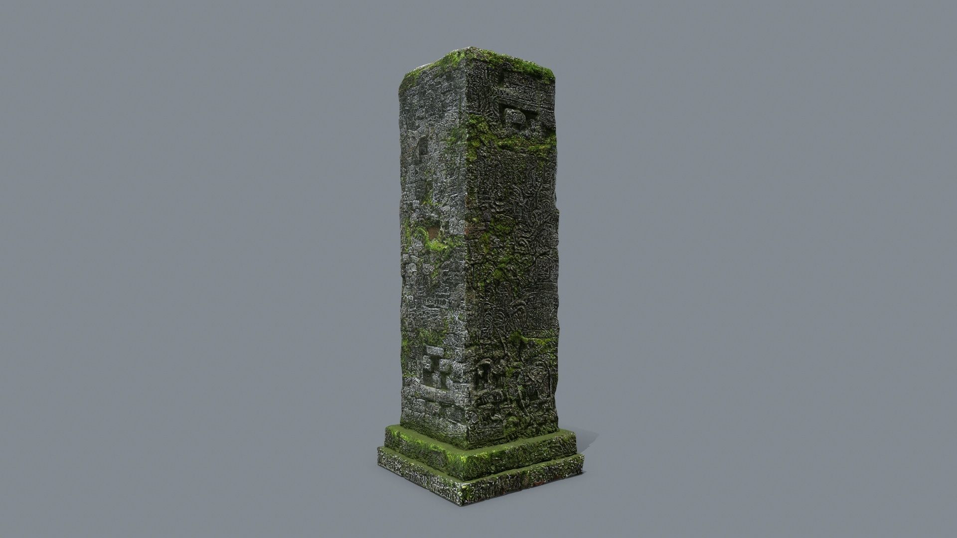 old ruin Low-poly 3D model_7