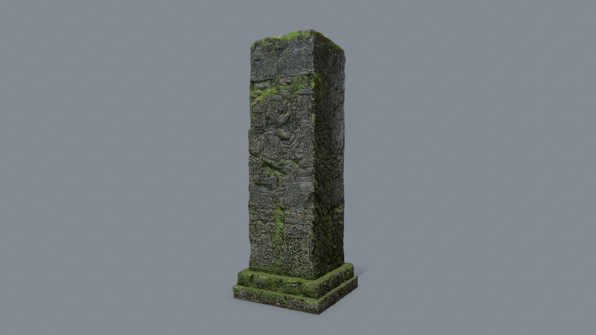 old ruin Low-poly 3D model_9