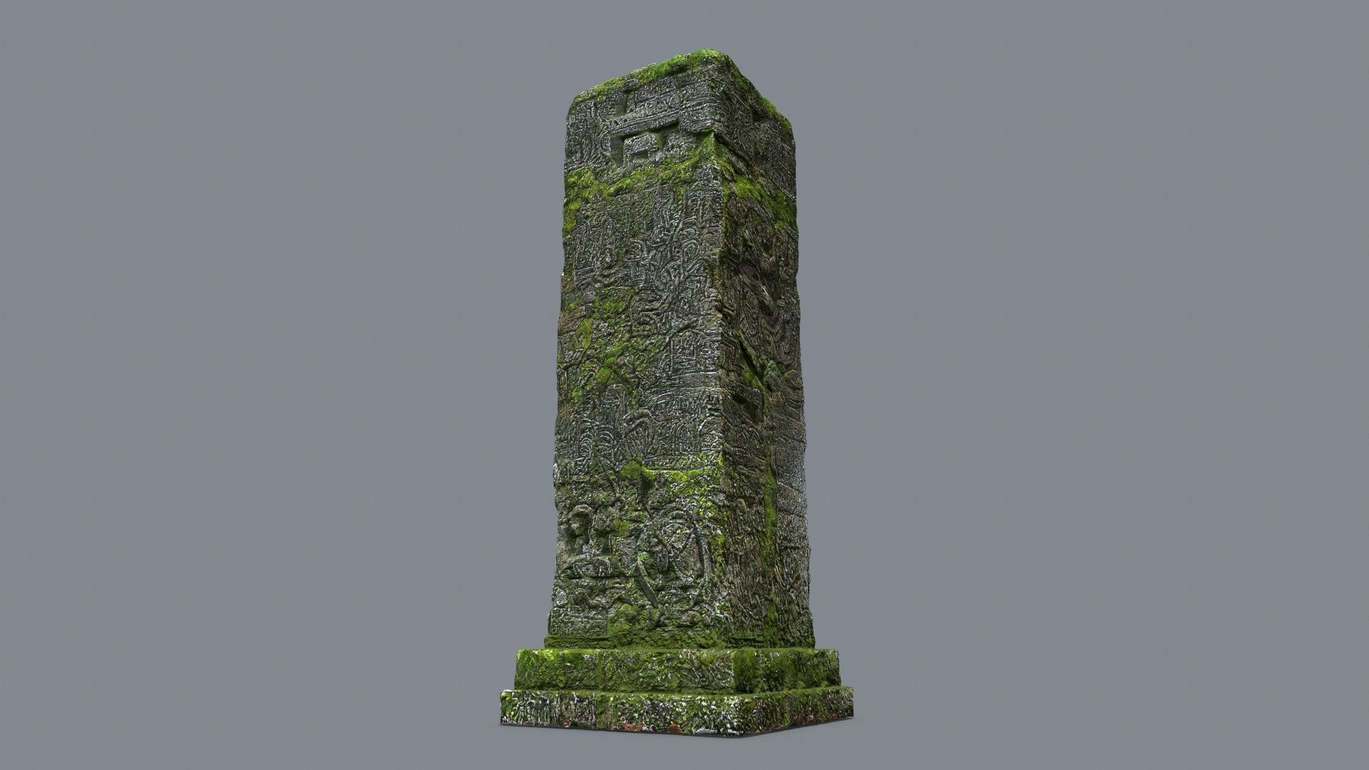 old ruin Low-poly 3D model_6