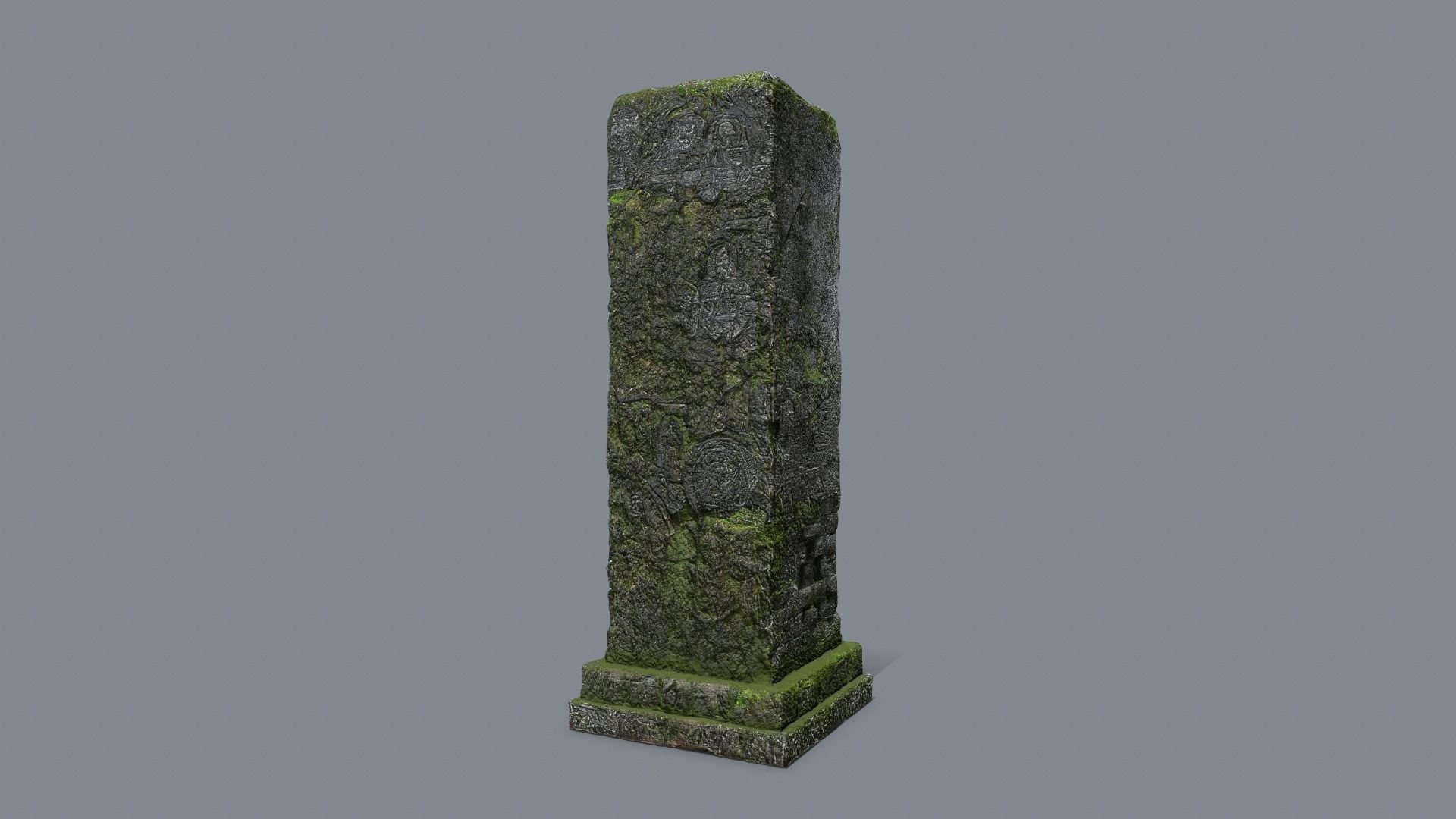 old ruin Low-poly 3D model_10