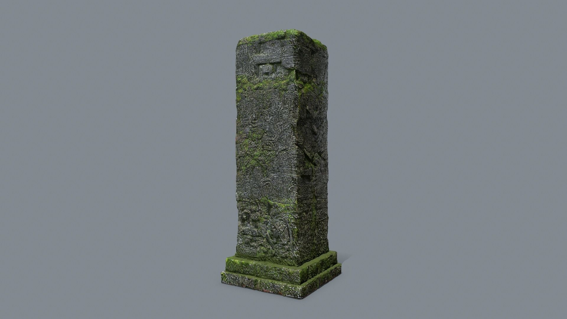 old ruin Low-poly 3D model_8