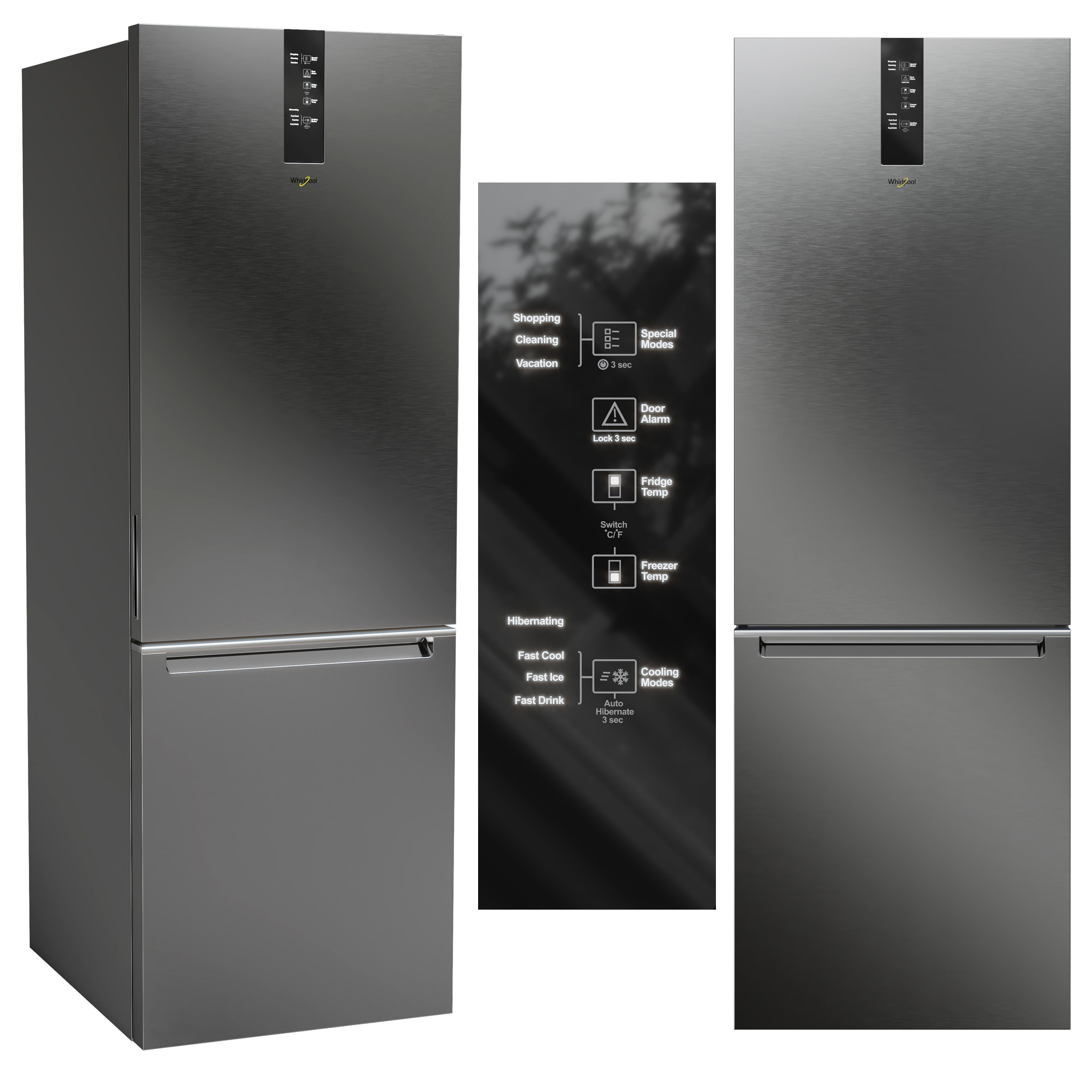 Whirlpool Refrigerator Collection 04 3D model_3