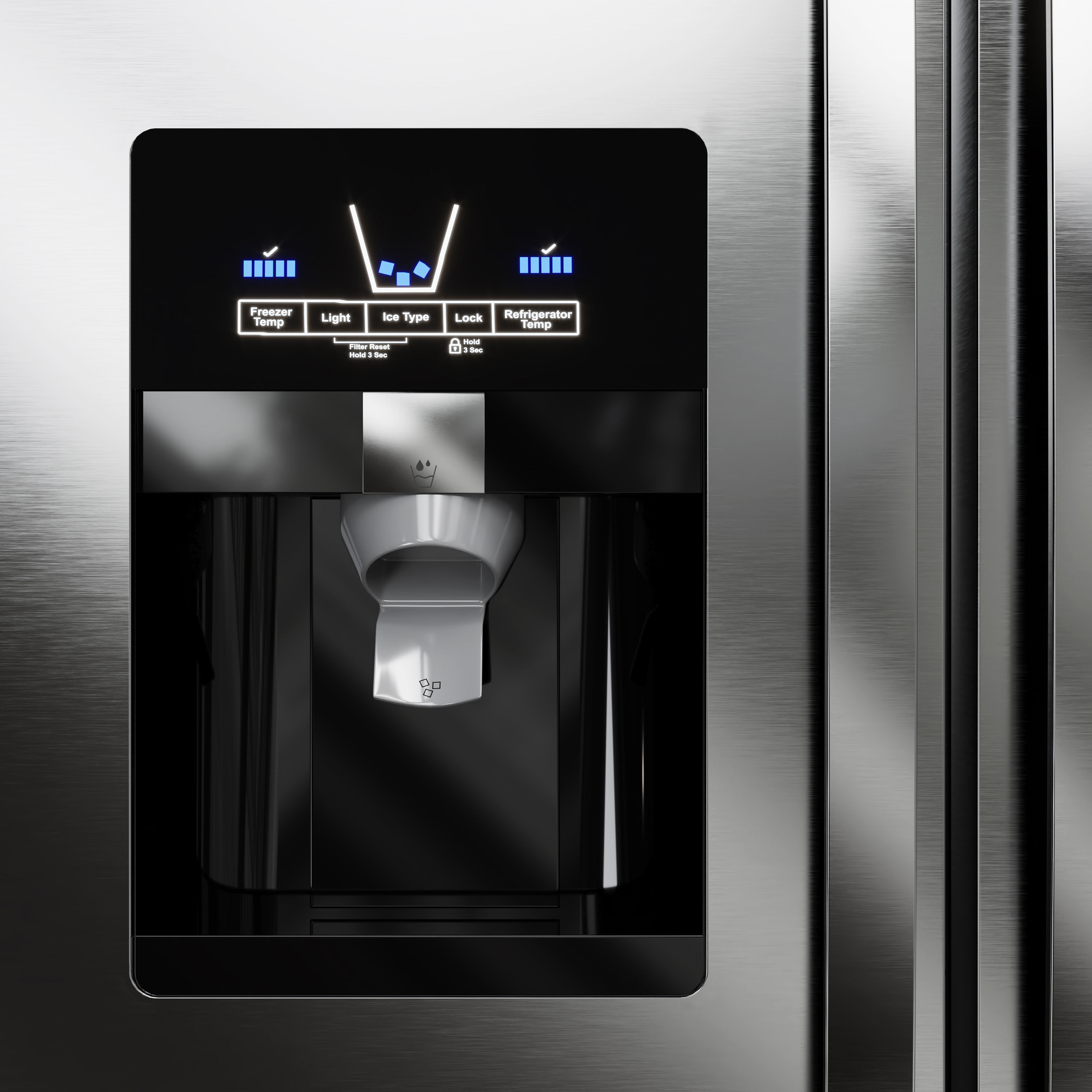 Whirlpool Refrigerator Collection 04 3D model_2