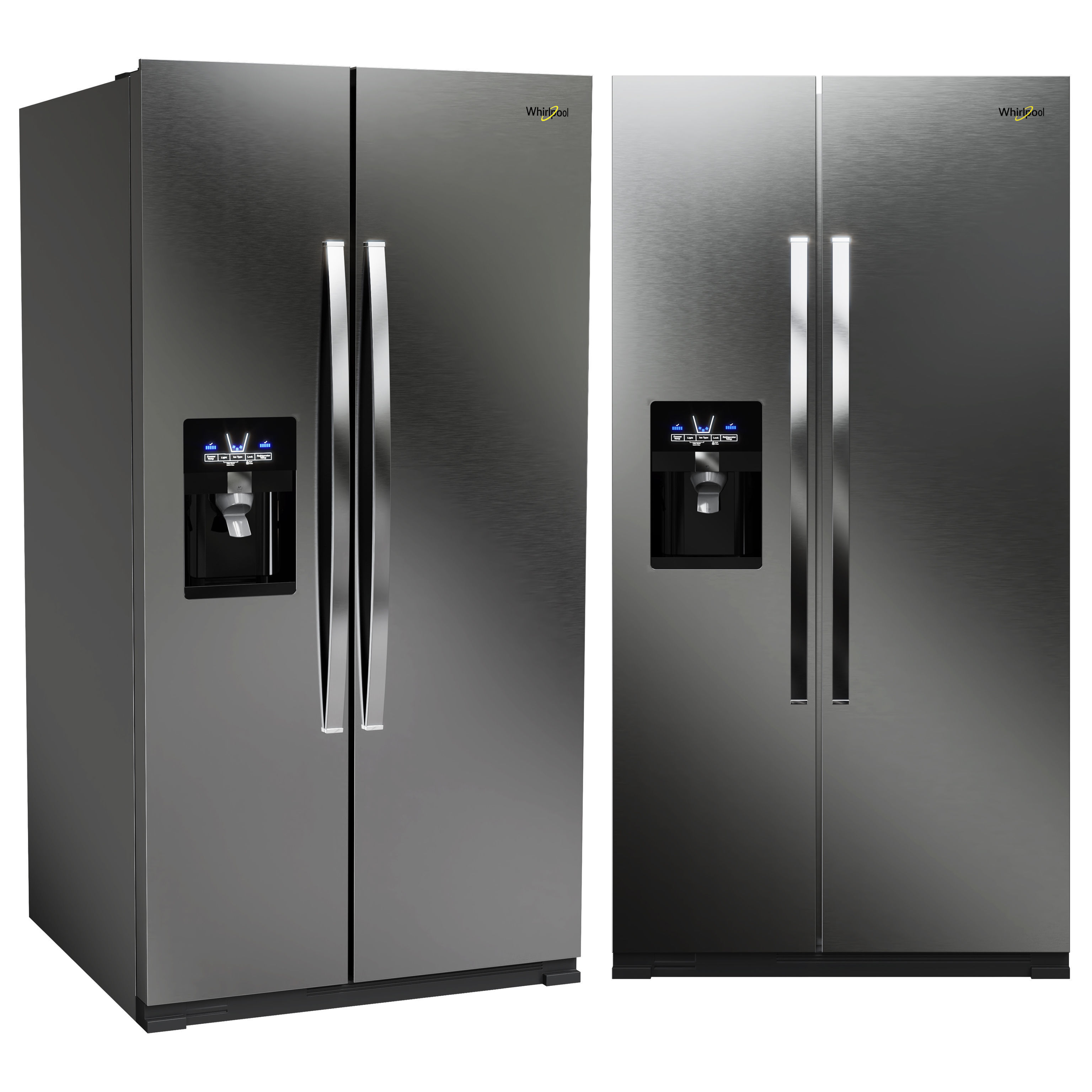 Whirlpool Refrigerator Collection 04 3D model_1