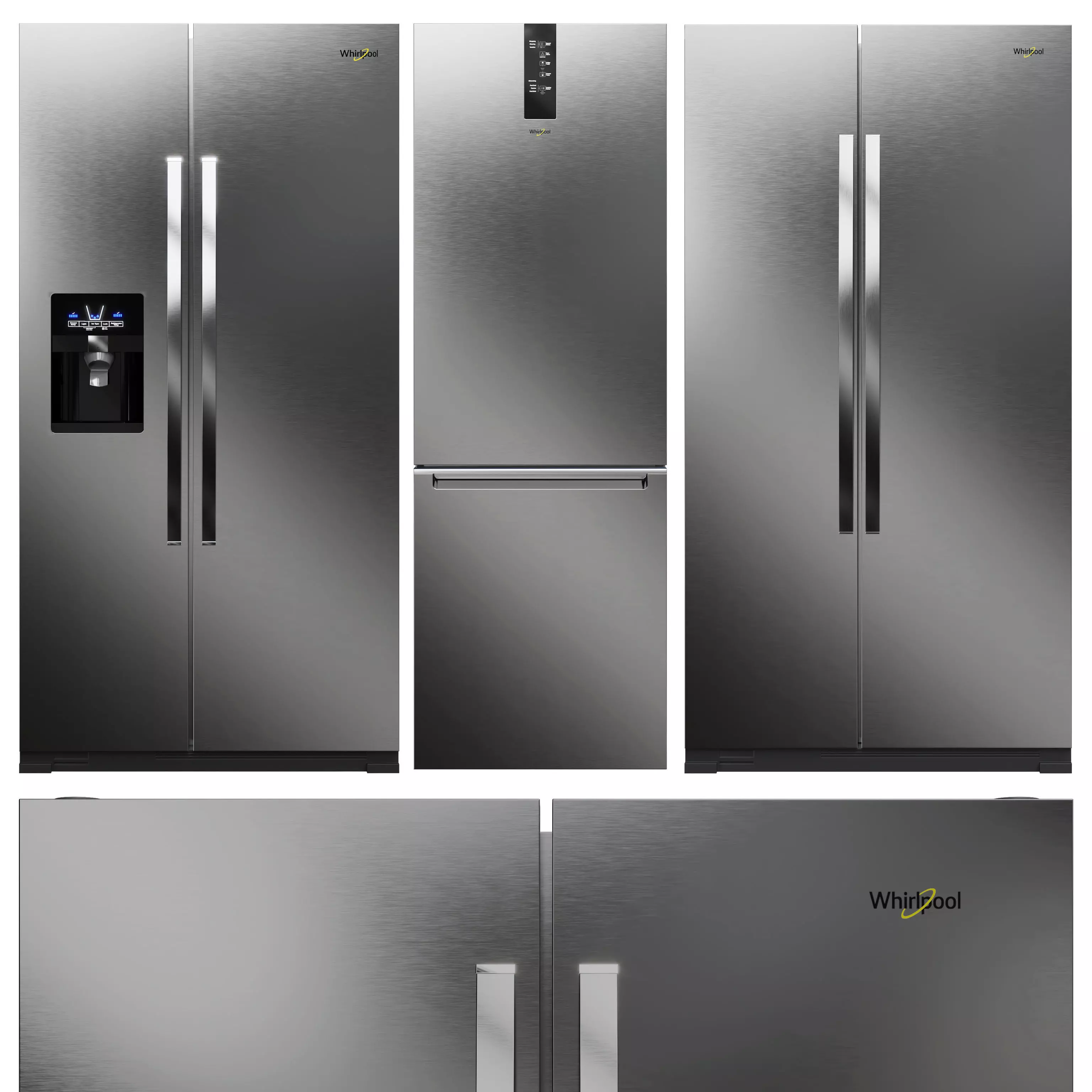 Whirlpool Refrigerator Collection 04 3D model_0