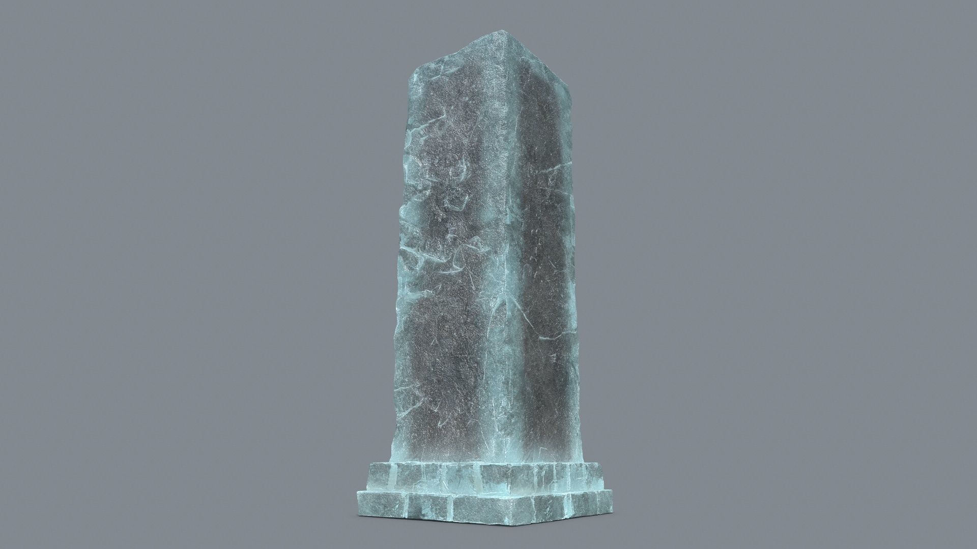 old ruin Low-poly 3D model_3