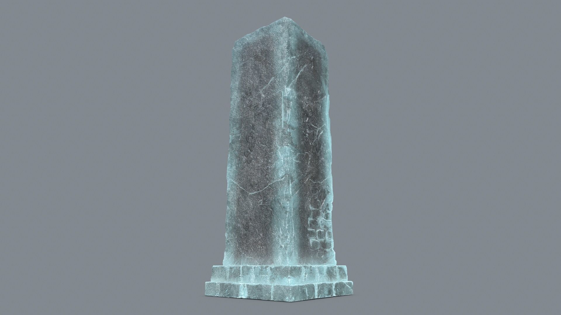 old ruin Low-poly 3D model_4