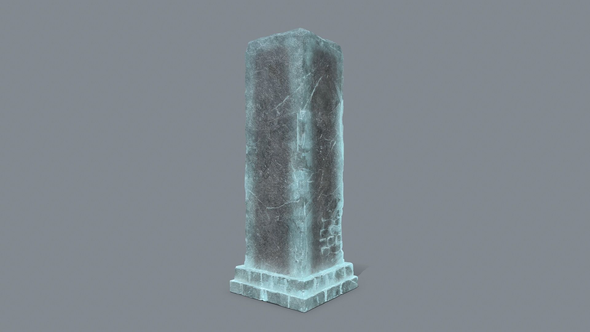 old ruin Low-poly 3D model_10