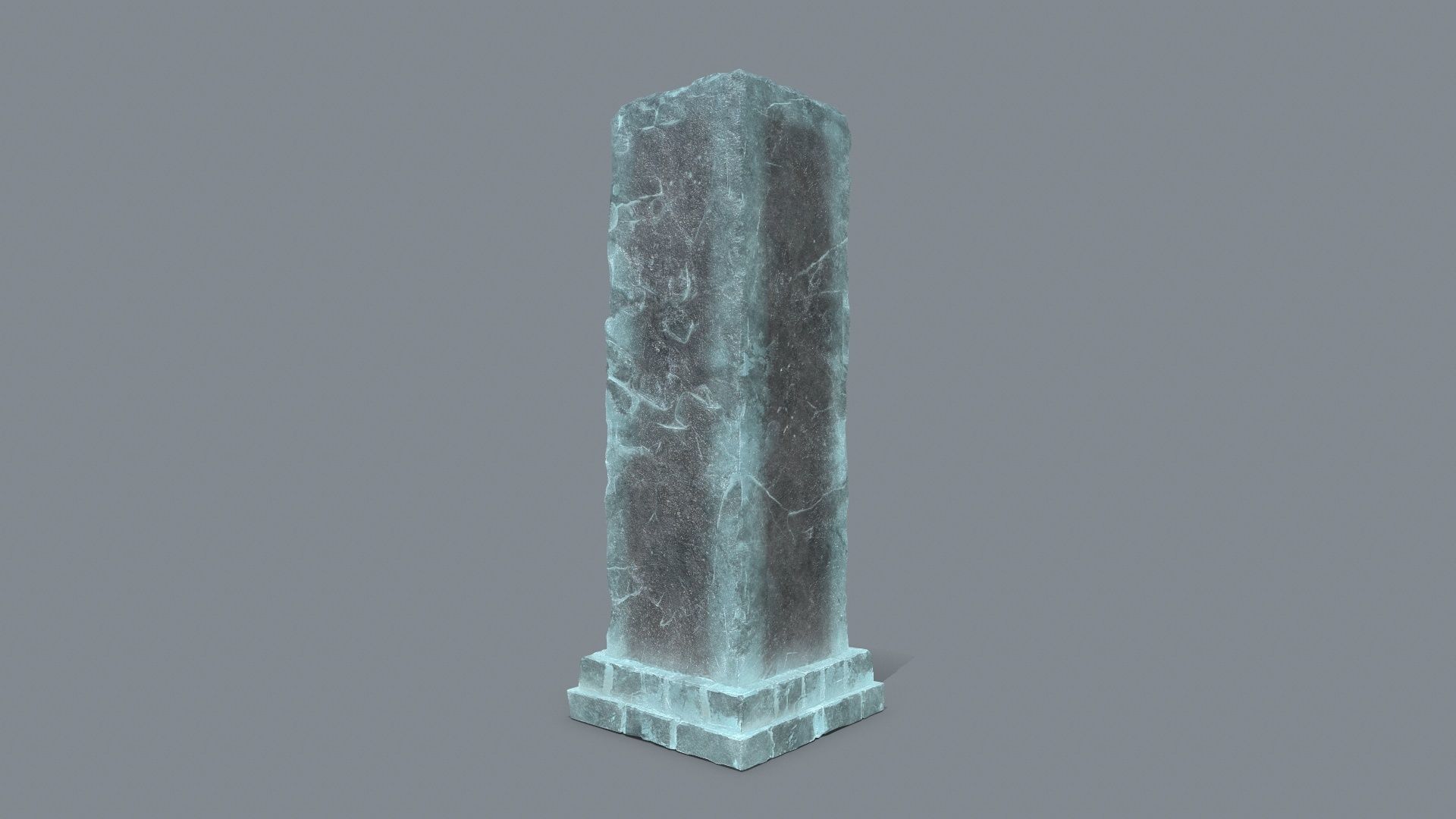 old ruin Low-poly 3D model_9