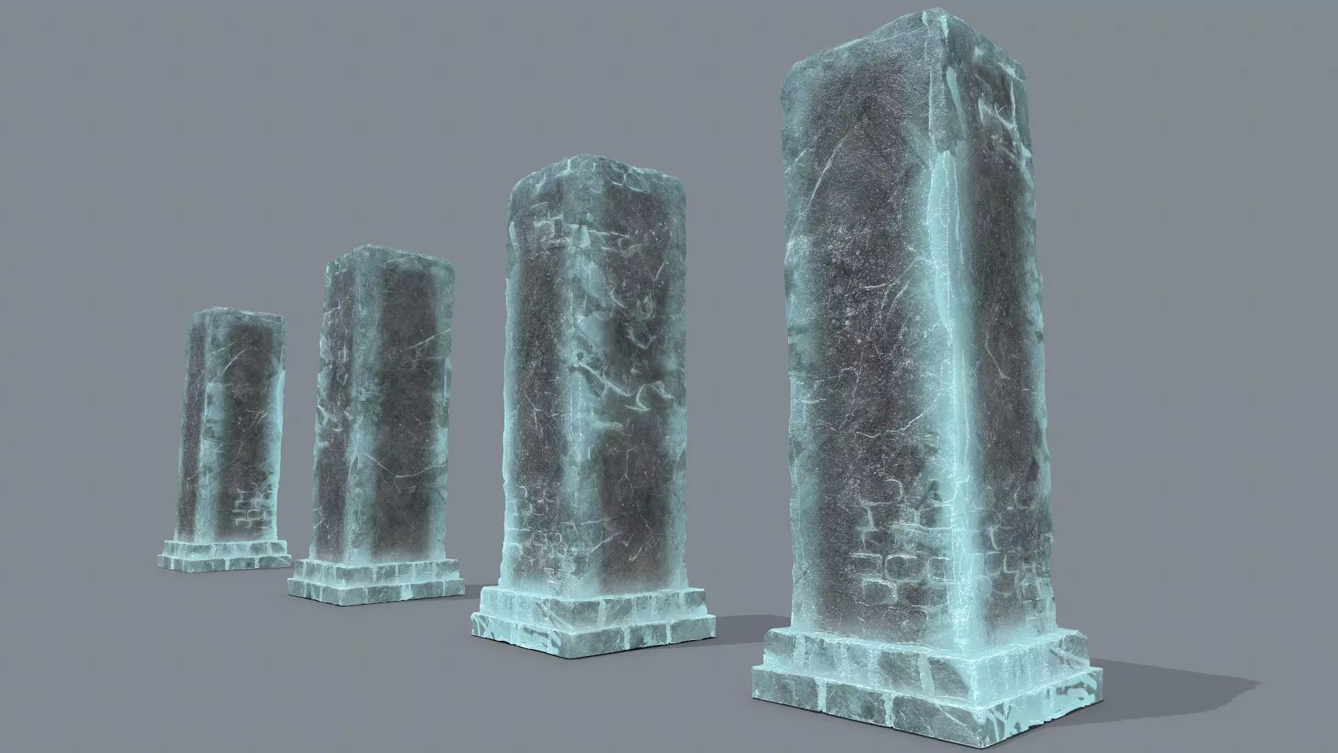 old ruin Low-poly 3D model_0
