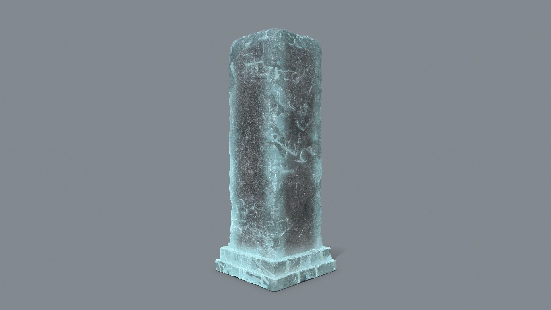 old ruin Low-poly 3D model_8