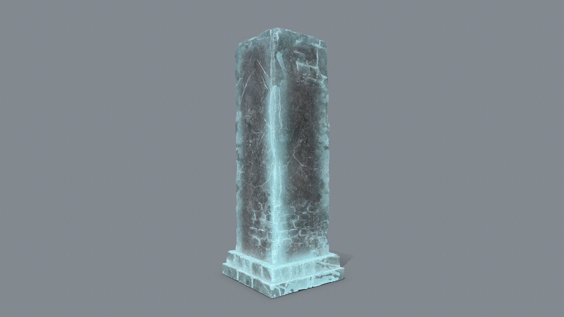 old ruin Low-poly 3D model_7