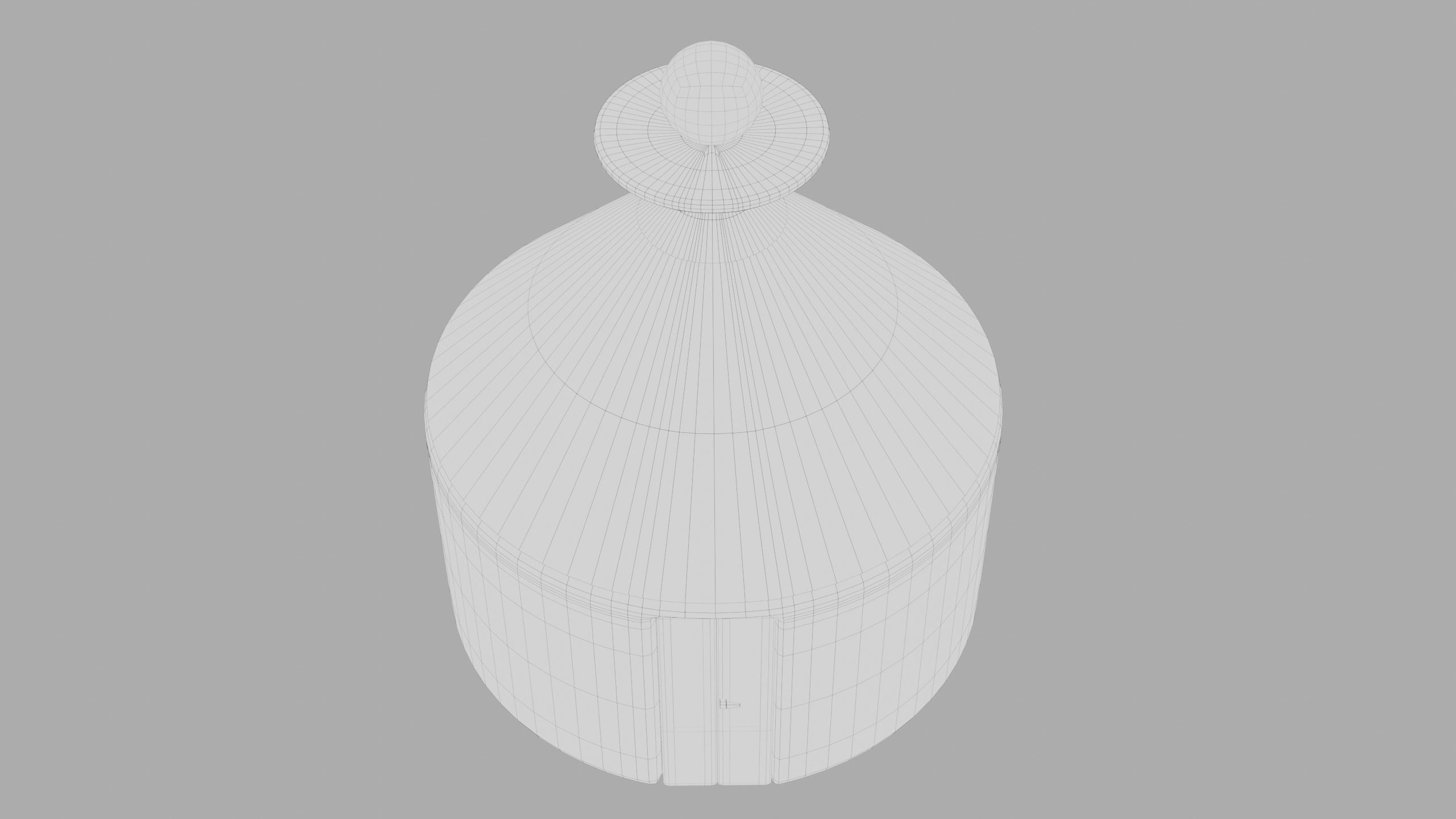 Ancient house Low-poly 3D model_10