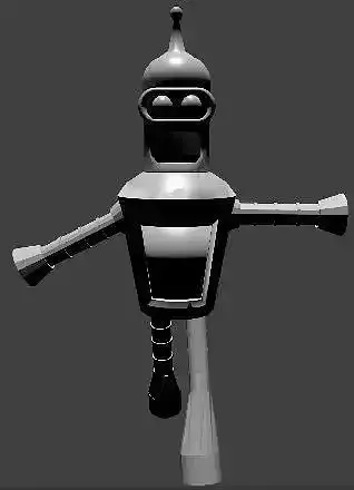 Bender robot Free 3D model
