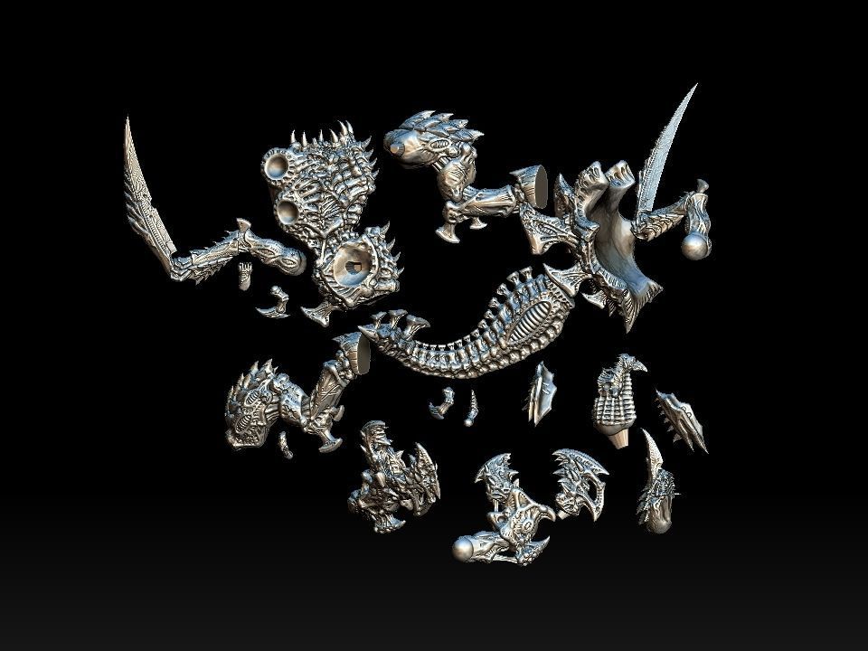 VERMEDRON MONSTER FOR 3D PRINT 3D model_2