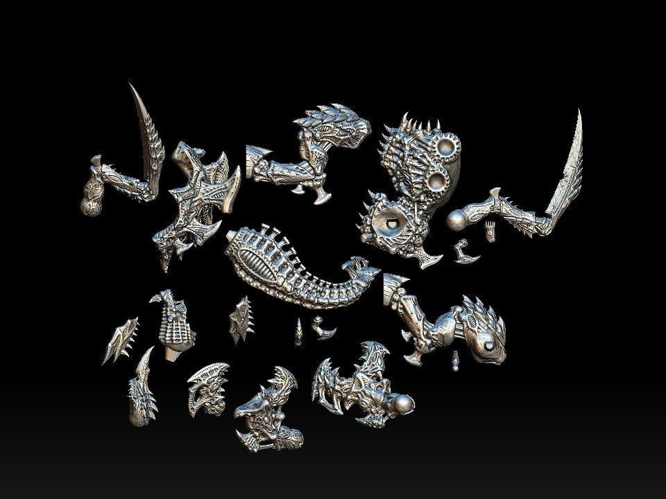 VERMEDRON MONSTER FOR 3D PRINT 3D model_3