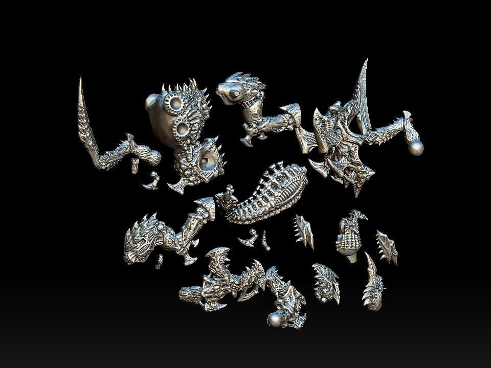 VERMEDRON MONSTER FOR 3D PRINT 3D model_1