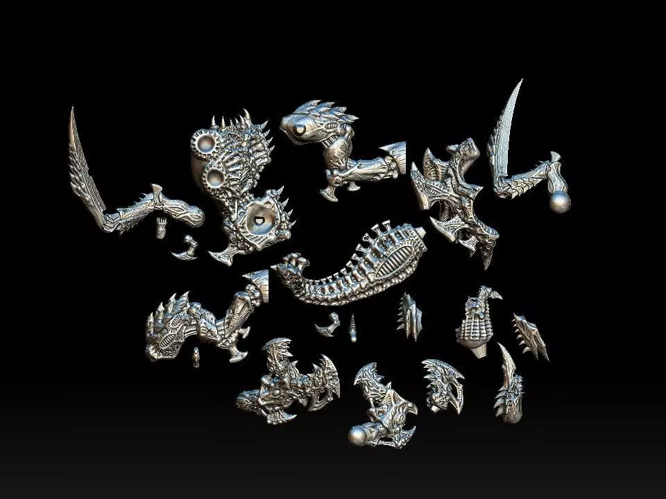 VERMEDRON MONSTER FOR 3D PRINT 3D model_0