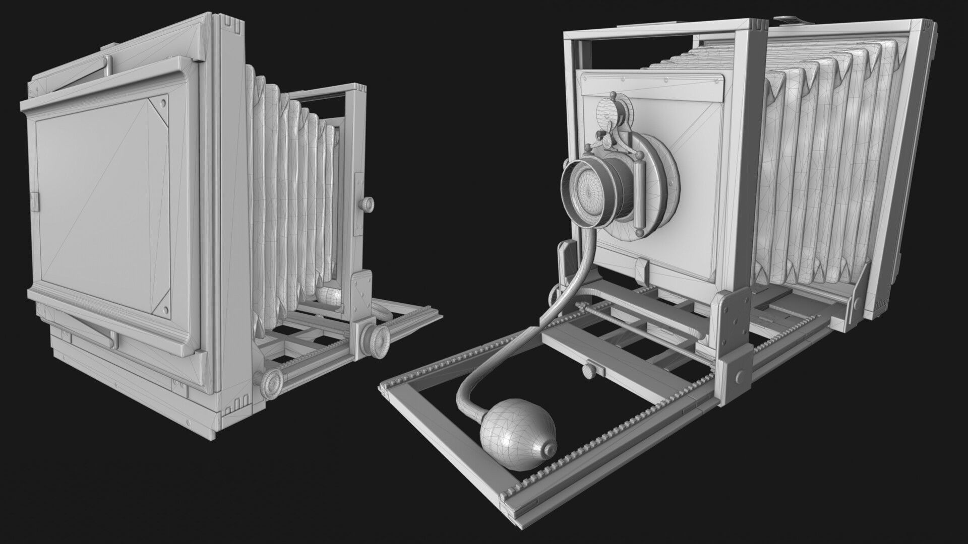 Antique Coffee Grinder PBR Game-Ready Low-poly 3D model_3