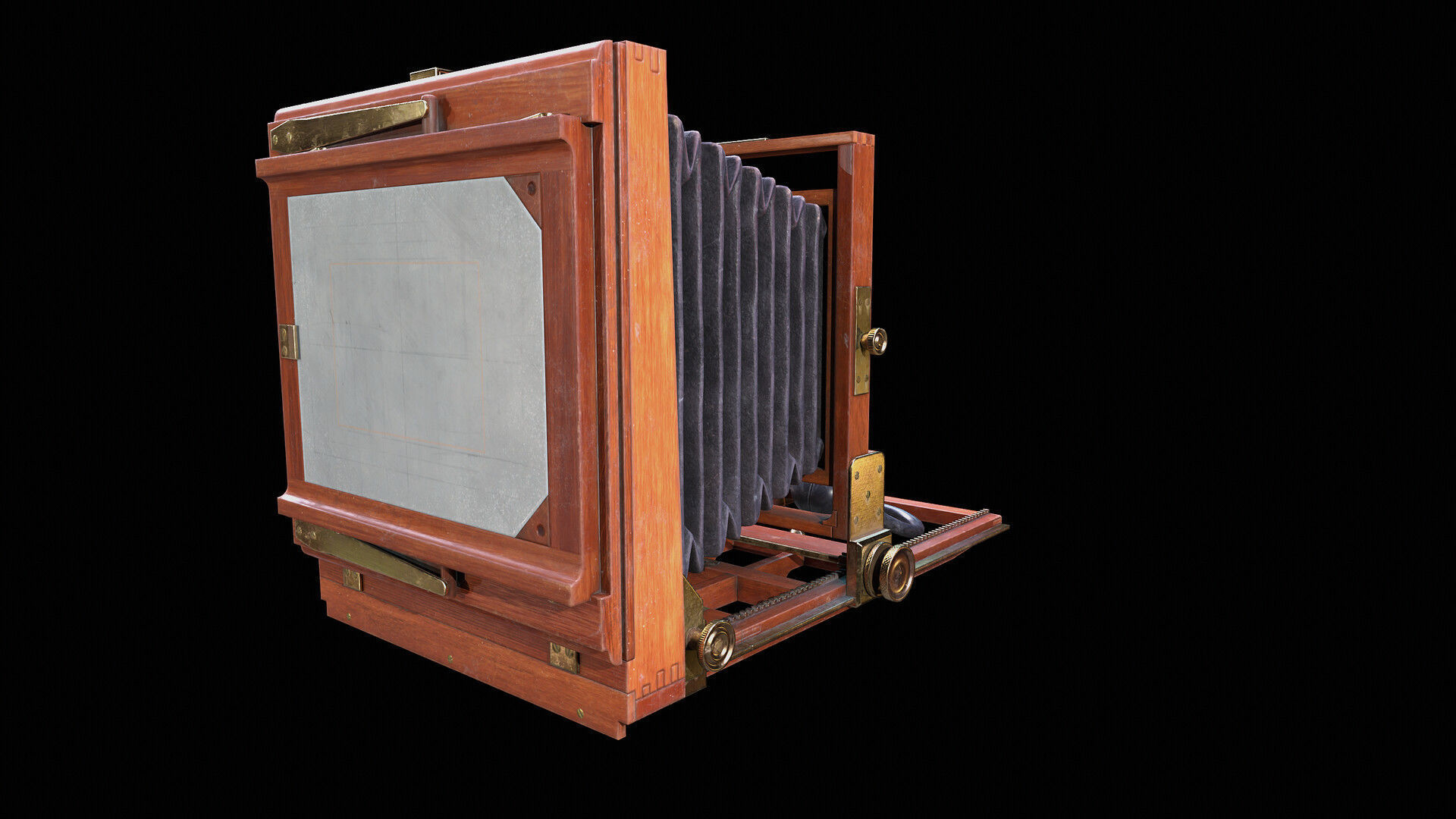 Antique Coffee Grinder PBR Game-Ready Low-poly 3D model_2