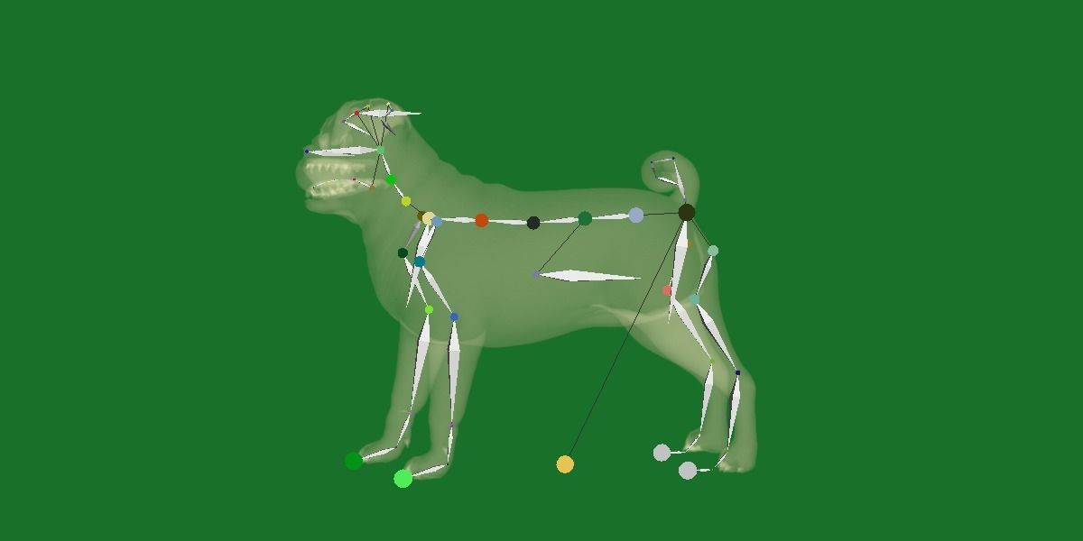 Pug Dog Breed Low-poly 3D model_18