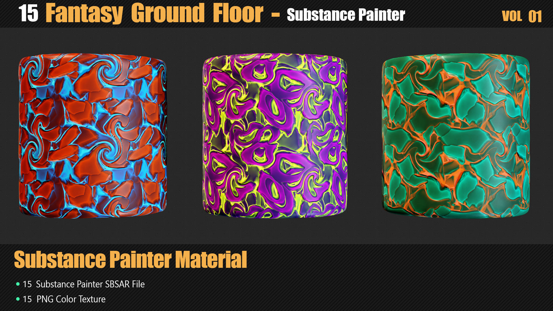 15 Fantasy Ground Floor Materials In Substance Painter Texture_4