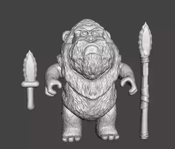 STL File 3D Ewoks Weechee 3D Print Model 3D OBJ 3D print modell