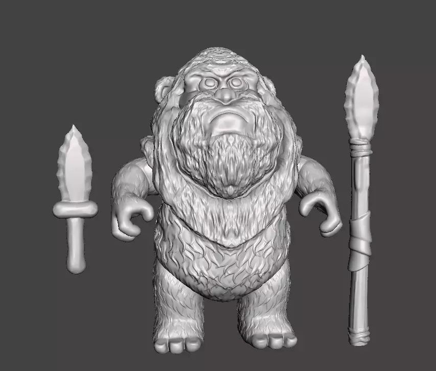 STL File 3D Ewoks Weechee 3D Print Model 3D OBJ 3D print modell 3D print model_0
