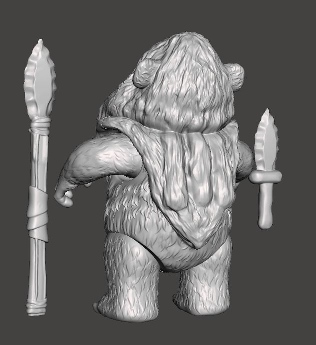 STL File 3D Ewoks Weechee 3D Print Model 3D OBJ 3D print modell 3D print model_2