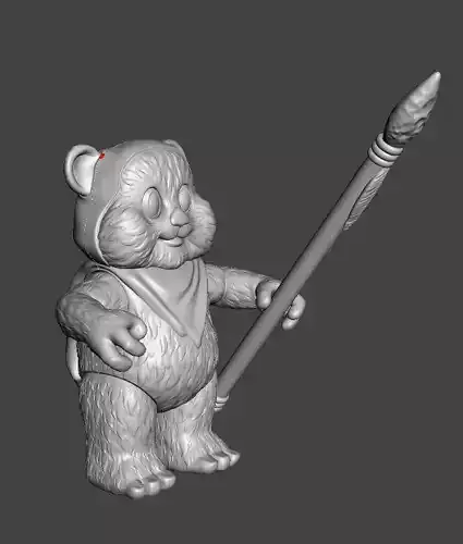 STL File 3D Ewoks Wicket 3D Print Model 3D OBJ 3D print model 3D print model