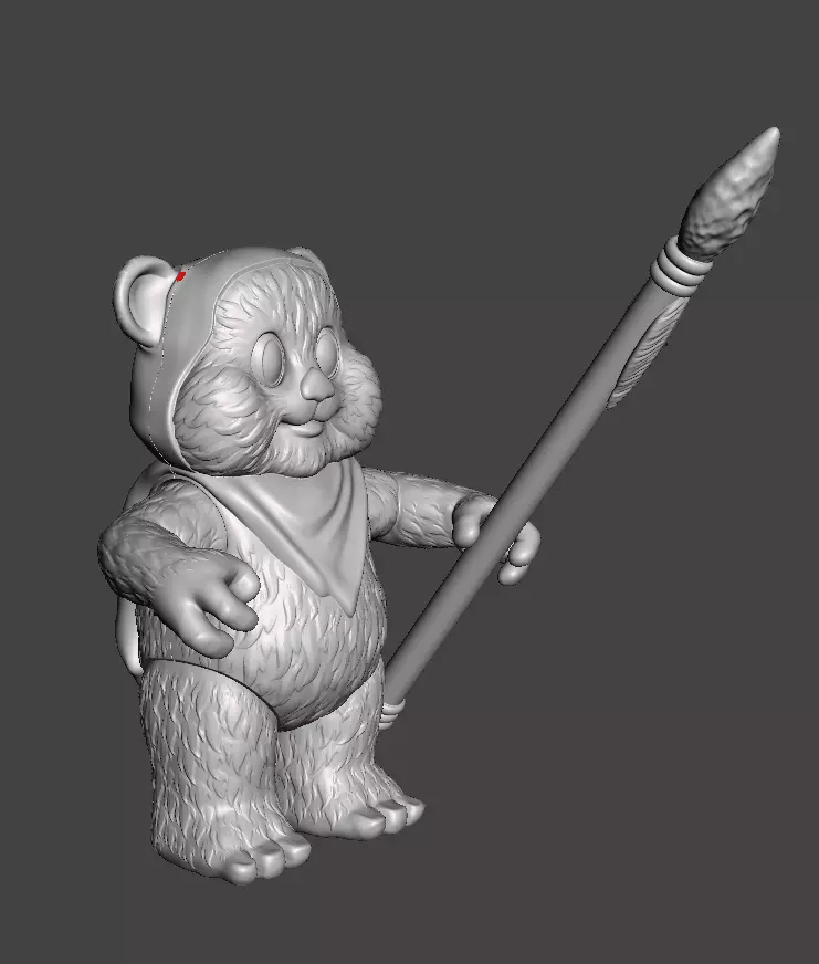 STL File 3D Ewoks Wicket 3D Print Model 3D OBJ 3D print model 3D print model