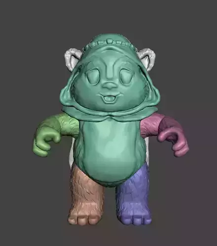 STL File 3D Ewoks Zephee 3D Print Model 3D OBJ 3D print model 