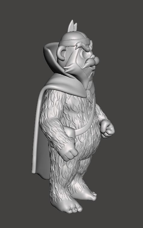 STL File 3D Ewoks Zarrak  3D Print Model 3D OBJ 3D print model  3D print model_8