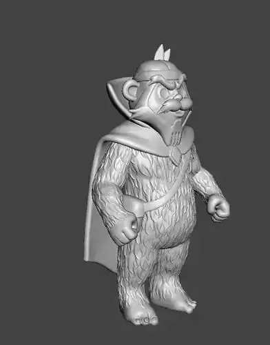 STL File 3D Ewoks Zarrak  3D Print Model 3D OBJ 3D print model 