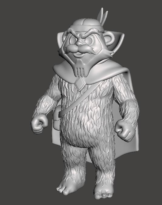 STL File 3D Ewoks Zarrak  3D Print Model 3D OBJ 3D print model  3D print model_2