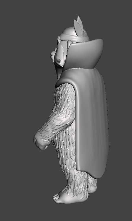 STL File 3D Ewoks Zarrak  3D Print Model 3D OBJ 3D print model  3D print model_4