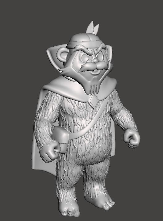 STL File 3D Ewoks Zarrak  3D Print Model 3D OBJ 3D print model  3D print model_9