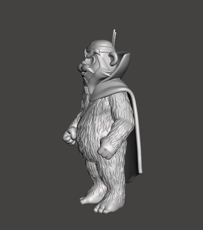STL File 3D Ewoks Zarrak  3D Print Model 3D OBJ 3D print model  3D print model_3