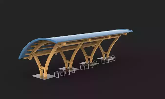 Modern Pergola 3D model
