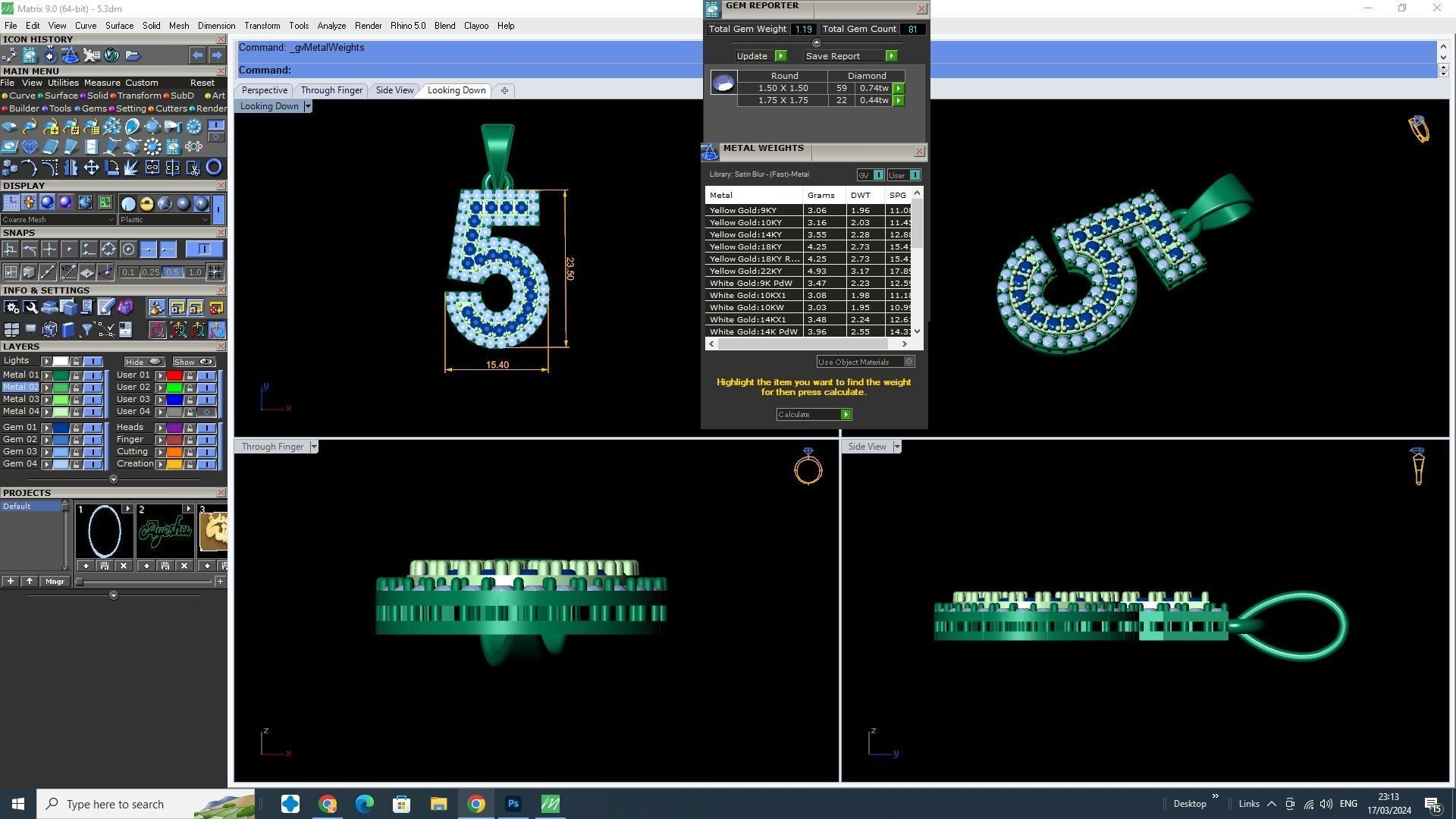 0 To 9 Font 3D Model stl and  3dm 3D print model_5