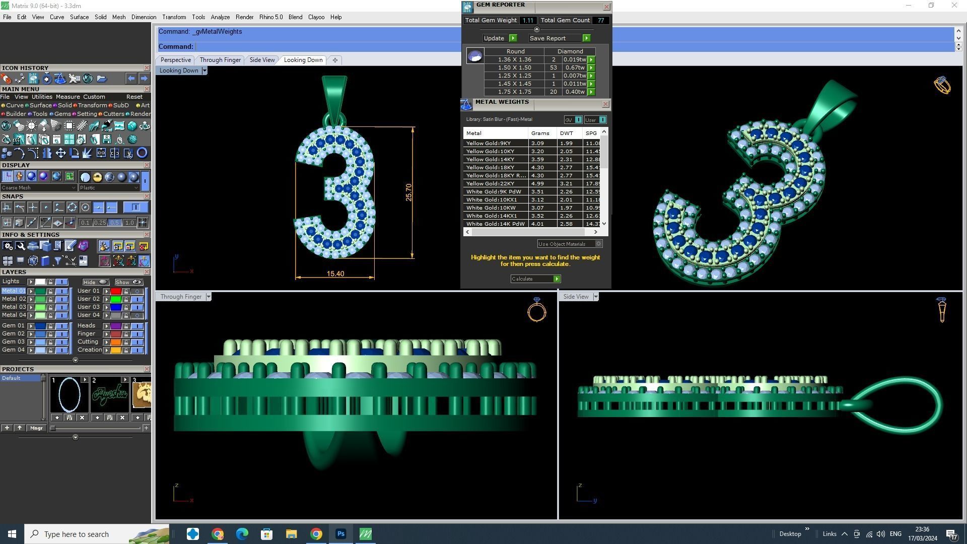 0 To 9 Font 3D Model stl and  3dm 3D print model_3