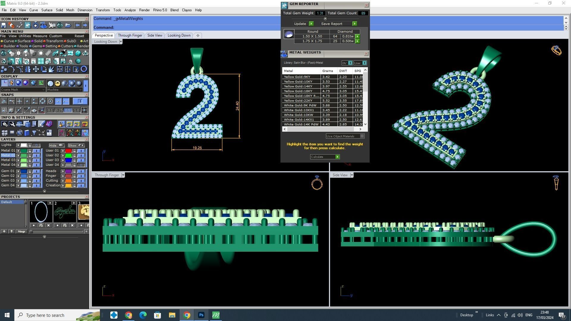 0 To 9 Font 3D Model stl and  3dm 3D print model_2