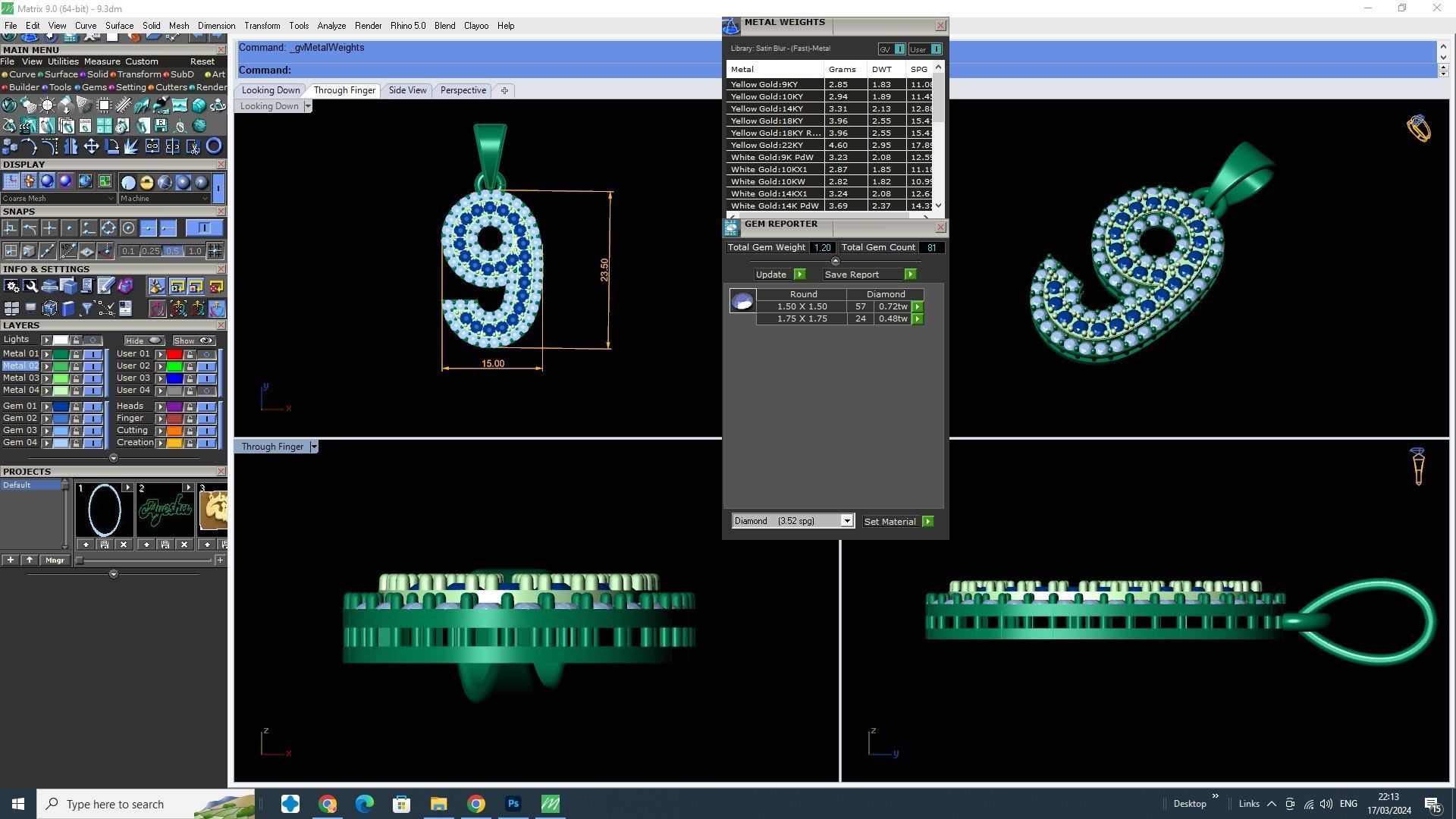0 To 9 Font 3D Model stl and  3dm 3D print model_9