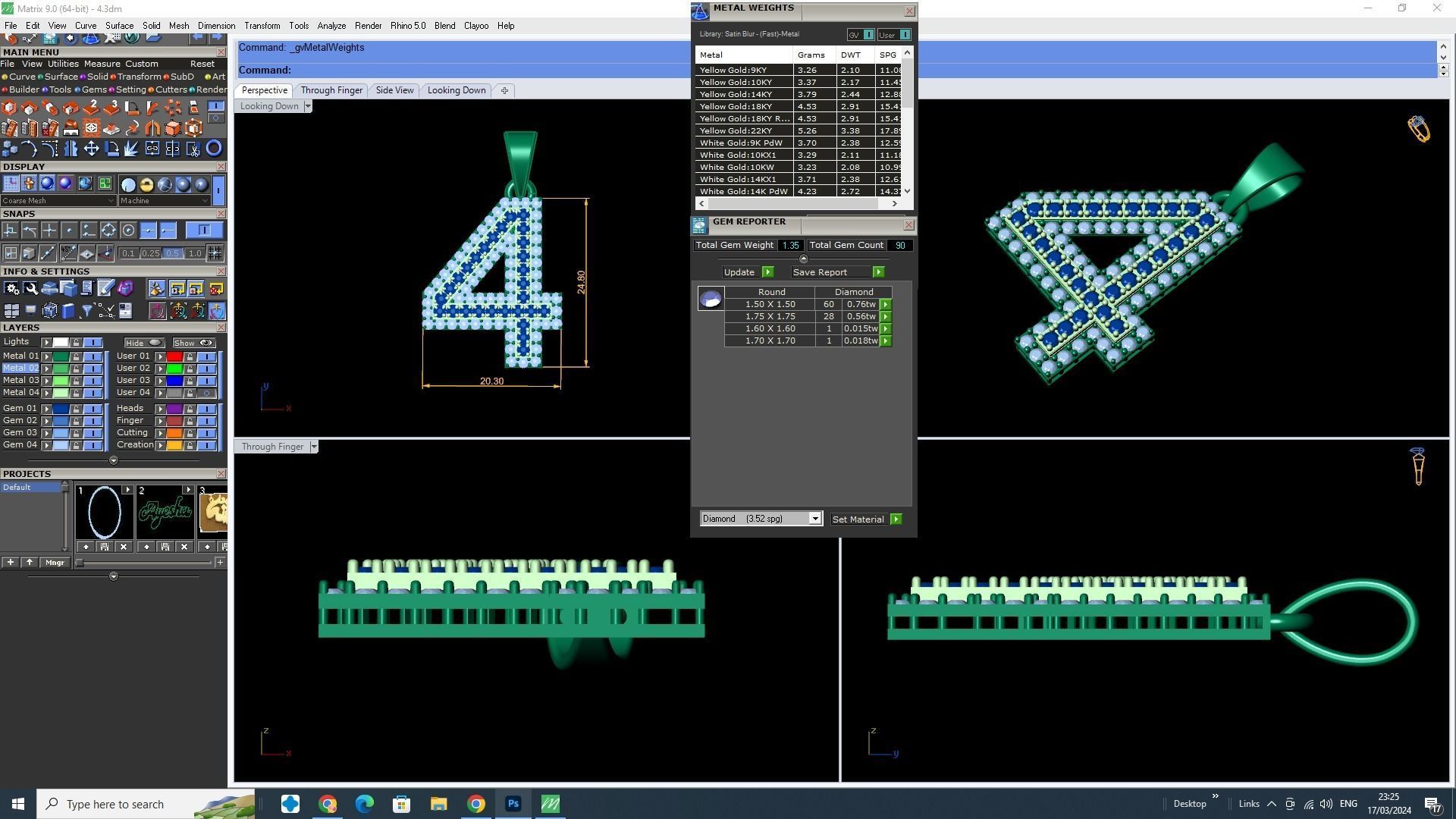 0 To 9 Font 3D Model stl and  3dm 3D print model_4