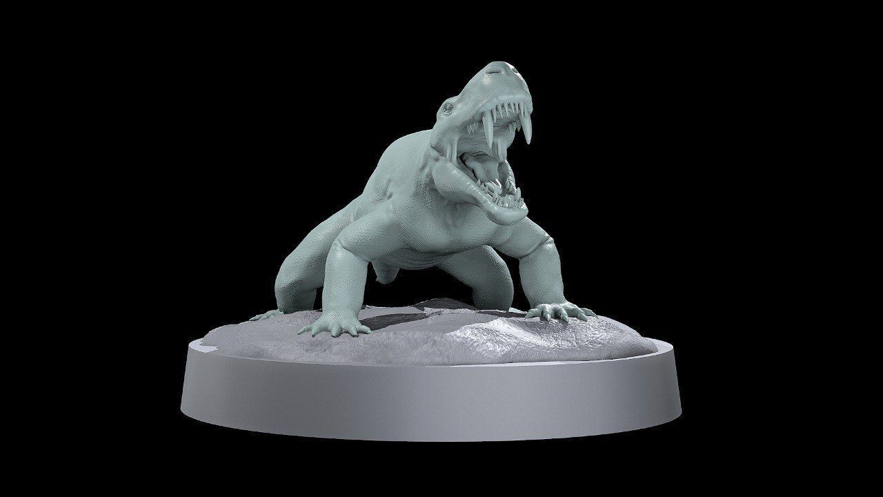 Prehistoric Mammals Ancestors Inostrancevia 3D print model_11