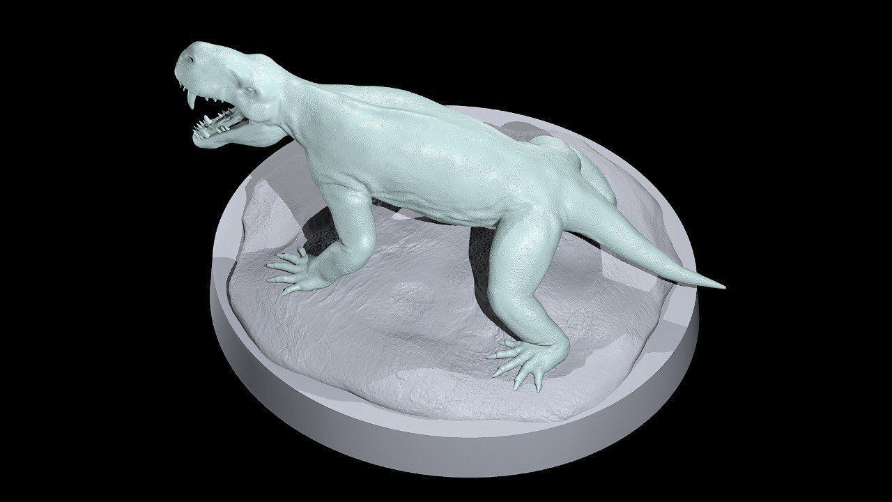 Prehistoric Mammals Ancestors Inostrancevia 3D print model_13