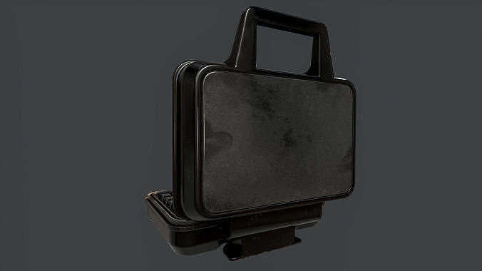 Waffle Maker PBR Game-Ready Low-poly 3D model 7