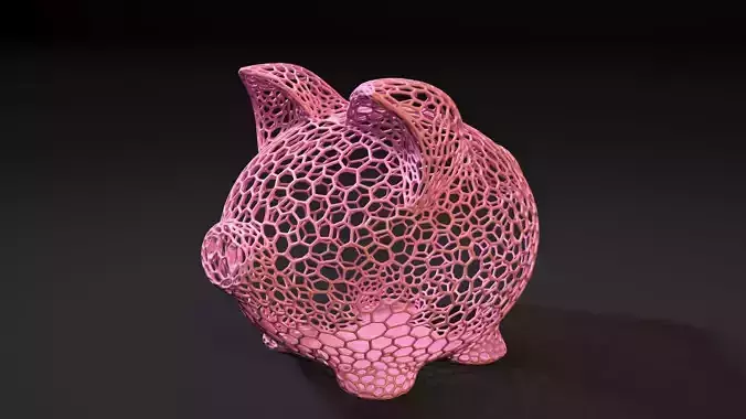 Piggy bank 3D print model