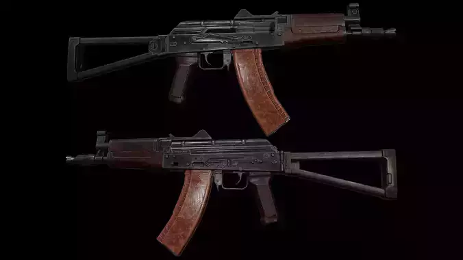 AKS74U PDW Low-poly 3D model