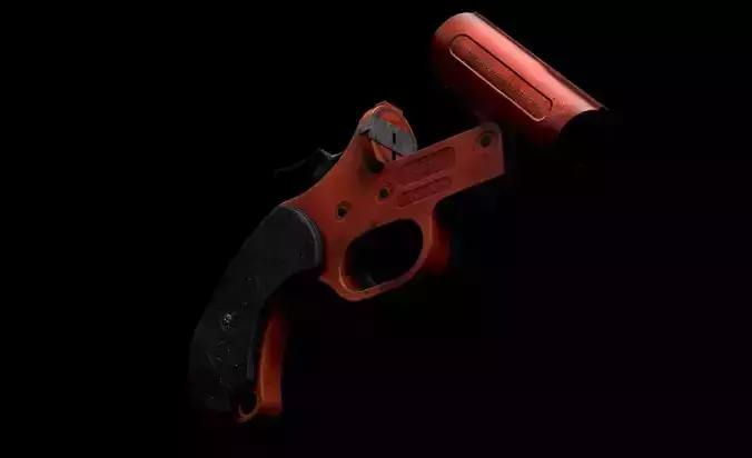 Flare Gun PBR Game-Ready